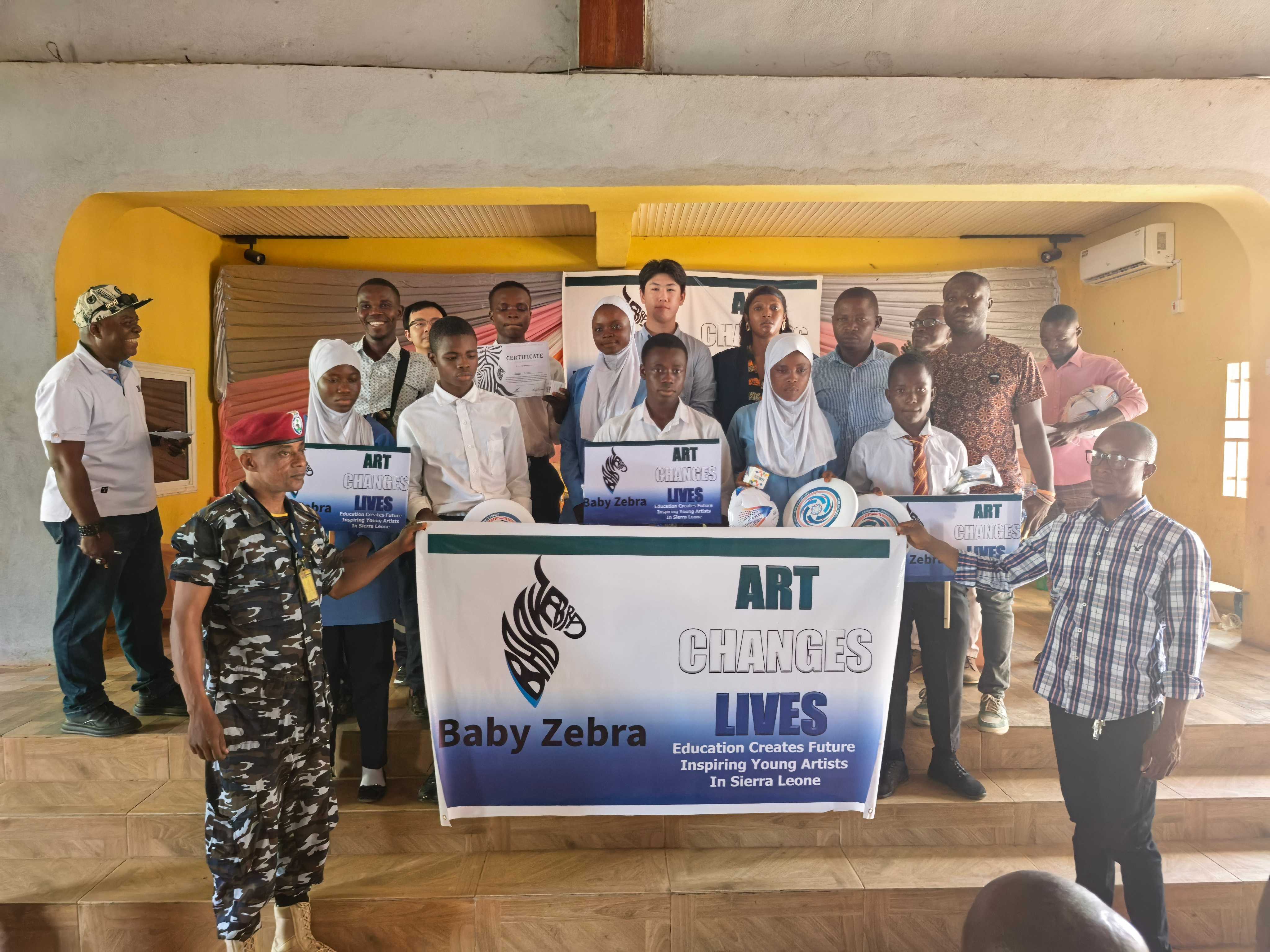 Baby Zebra founder Jacky Chang donated sports and recreational items including footballs, Rubik's cubes and frisbees to participating schools.         10 January 2025