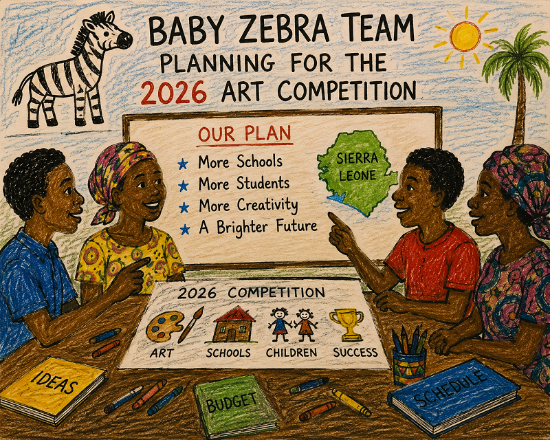 Baby Zebra Team Begins Planning for the 2026 Art Competition.  2  March 2026